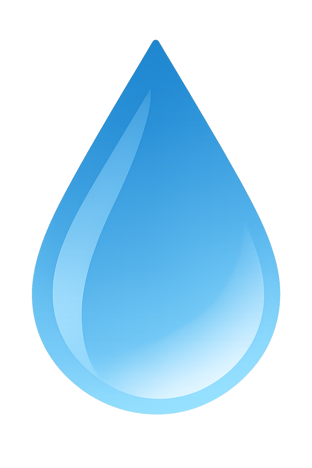 blauer wassertropfen im minimalen design blauer wassertropfen im minimalen design
