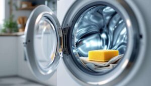 Einen Spülschwamm in die Waschmaschine geben: Aus welchem Grund das empfohlen wird