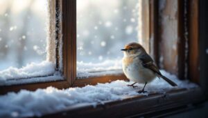 Was es bedeutet, wenn ein Vogel im Winter ans Fenster klopft